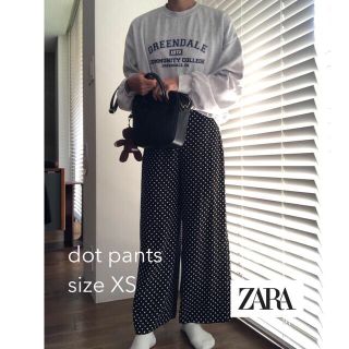 ザラ(ZARA)のどきん　様　zara dot pants xs(カジュアルパンツ)