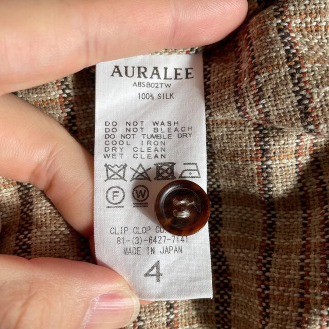 AURALEE(オーラリー)の AURALEE オーラリー　SILK SUMMER TWEED ブルゾン メンズのジャケット/アウター(ブルゾン)の商品写真