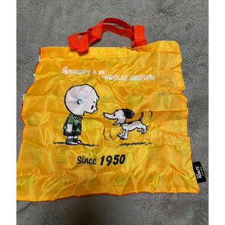 スヌーピー(SNOOPY)の【新品未使用】70周年アニバーサリーエコバッグ　スヌーピー　ピーナッツ　ガチャ(エコバッグ)