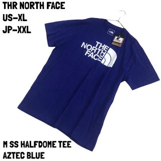 ザノースフェイス(THE NORTH FACE)の【新品】US-XL ノースフェイス Tシャツ 半袖 ハーフドーム ブルー USA(Tシャツ/カットソー(半袖/袖なし))