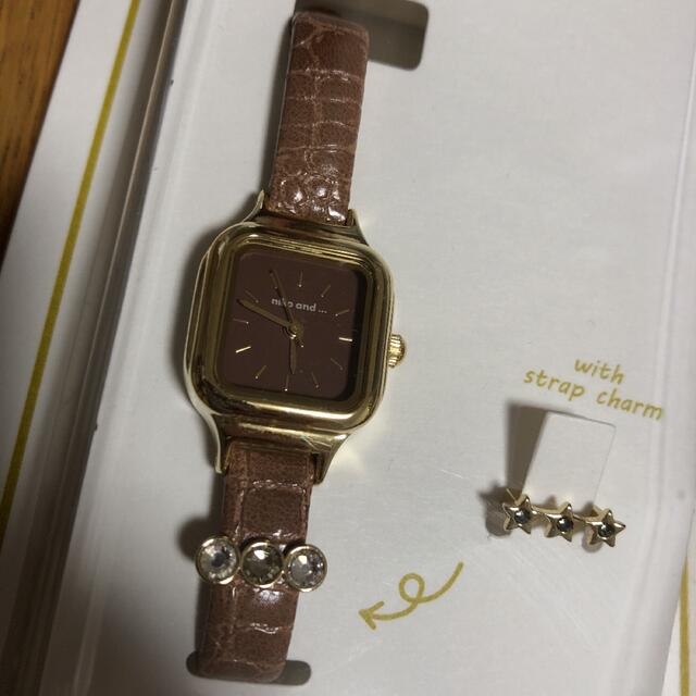niko and...(ニコアンド)の試着のみ❗️ニコアンド  チャームウォッチ　ブラウンゴールド レディースのファッション小物(腕時計)の商品写真