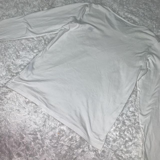 BURBERRY BLACK LABEL(バーバリーブラックレーベル)のBURBERRY BLACK LABEL 長袖Tシャツ　刺繍ロゴ　サイズ2 希少 メンズのトップス(Tシャツ/カットソー(七分/長袖))の商品写真
