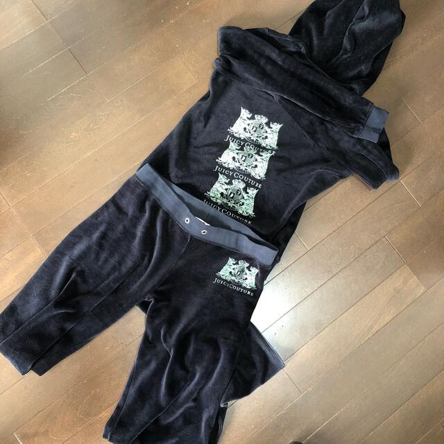 Juicy couture ネイビー　ベロアセットアップ　XL