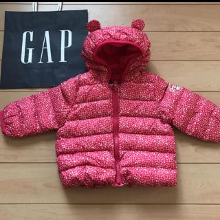 ベビーギャップ(babyGAP)のラスト1点！新品★ 70cm gap ジャンパー　小花柄　くま耳(ジャケット/コート)