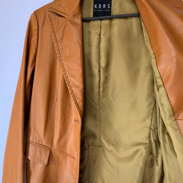 Michael Kors(マイケルコース)の♡みどさん専用♡MICHAEL KORS 本革　ジャケット レディースのジャケット/アウター(テーラードジャケット)の商品写真