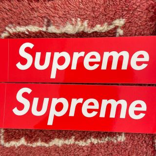 シュプリーム(Supreme)のシュプリーム　ボックスロゴステッカー　2枚(ステッカー)