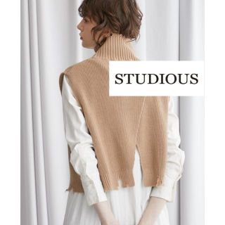 ステュディオス(STUDIOUS)の【STUDIOUS】バックスリット タートルネックニットベスト(ベスト/ジレ)