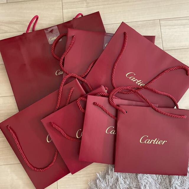 Cartier(カルティエ)のカルティエ　紙袋　8枚セット レディースのバッグ(ショップ袋)の商品写真