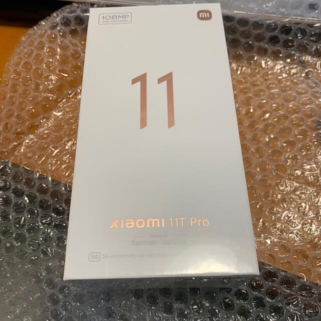 ANDROID(アンドロイド)のxiaomi 11T Pro 高機能　新品未開封　ブルー　128GB スマホ/家電/カメラのスマートフォン/携帯電話(スマートフォン本体)の商品写真