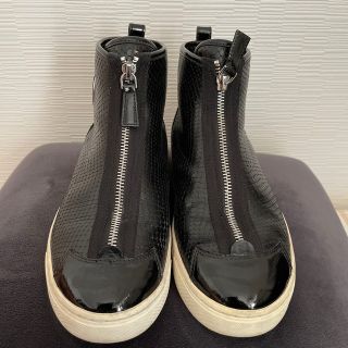 マークバイマークジェイコブス(MARC BY MARC JACOBS)の【37】マークジェイコブス■パイソン柄スニーカー■黒(スニーカー)