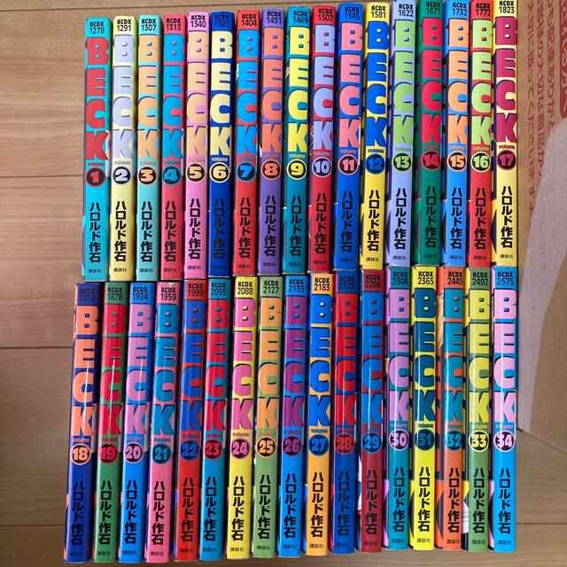 BECK 全巻(1〜34巻) エンタメ/ホビーの漫画(全巻セット)の商品写真