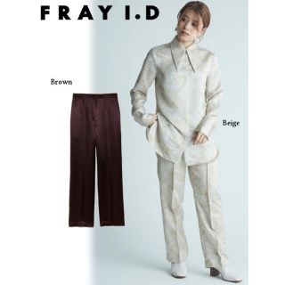 フレイアイディー(FRAY I.D)のFRAY I.D (フレイアイディー) サテンストレート　セットアップ20秋冬(セット/コーデ)