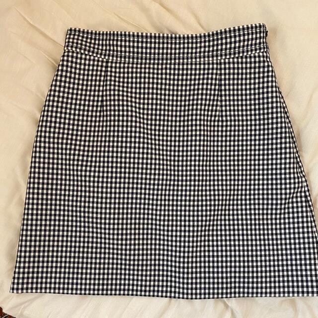 miumiu(ミュウミュウ)のギンガムチェック　台形ミニスカート レディースのスカート(ミニスカート)の商品写真