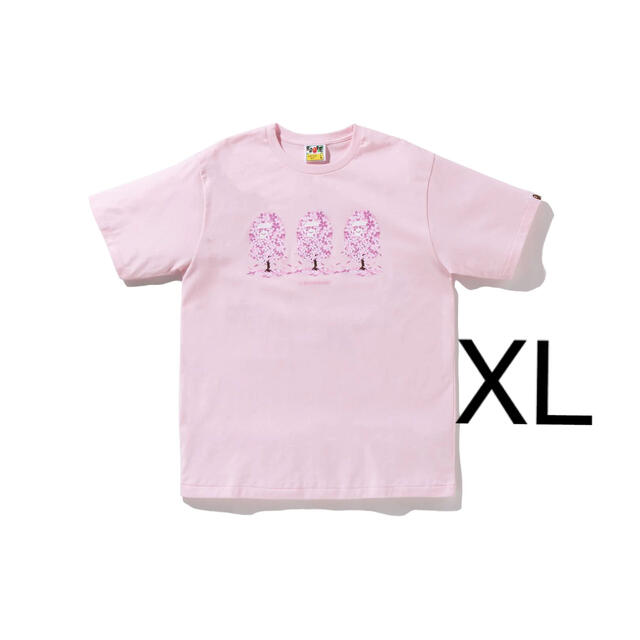 2022 XL A Bathing Ape SAKURA TEE PINK