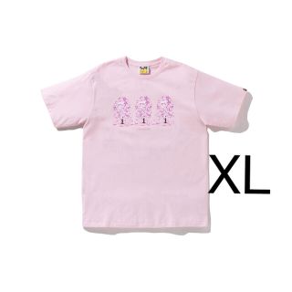 アベイシングエイプ(A BATHING APE)の2022 XL A Bathing Ape SAKURA TEE PINK (Tシャツ/カットソー(半袖/袖なし))