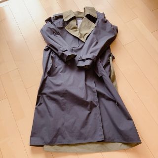 Marni - 【新品】MARNI バイカラー コットンブレンド トレンチコートの