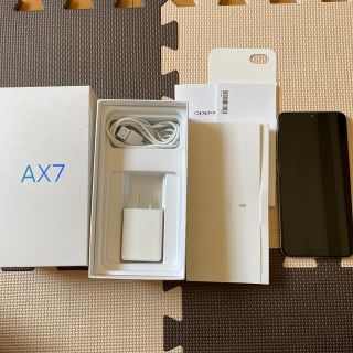 オッポ(OPPO)の中古品　OPPO AX7 SIMフリースマートフォン ゴールド(スマートフォン本体)