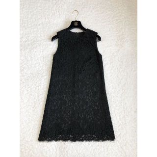 ドルチェアンドガッバーナ(DOLCE&GABBANA)のDOLCE&GABBANA 極美品 レース ワンピース 42(ひざ丈ワンピース)