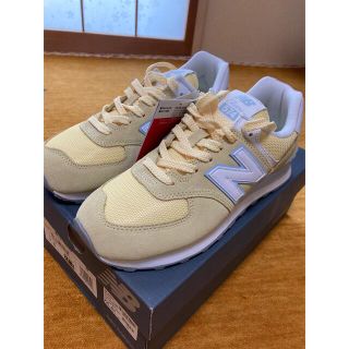 ニューバランス(New Balance)のnew balance  WL574DSG     イエロー/ブルー(スニーカー)