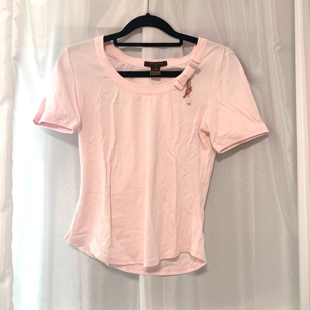 ルイヴィトン Louis Vuitton Tシャツ モチーフ付 ピンク