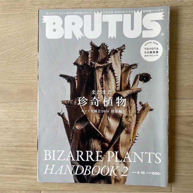 BRUTUS (ブルータス) 2016年 4/15号 エンタメ/ホビーの雑誌(その他)の商品写真