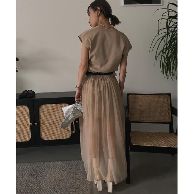 Ameri VINTAGE(アメリヴィンテージ)の【新品】MANY WAY TULLE WITH VEST レディースのワンピース(ロングワンピース/マキシワンピース)の商品写真