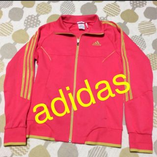 アディダス(adidas)のadidas春色 アディダス ジャージ　L　美品　レディース　状態いいです(カーディガン)