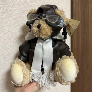 unipak空軍クマのぬいぐるみ🧸即発送⚠️ゴーグル紐のび、マフラーのほつれあり(ぬいぐるみ)