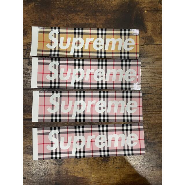 Supreme(シュプリーム)のsupreme Burberry ステッカー 4枚 メンズのファッション小物(その他)の商品写真