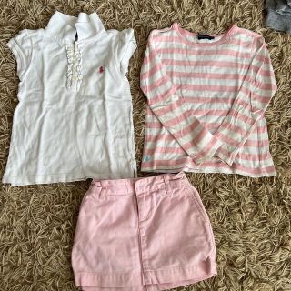 ラルフローレン(Ralph Lauren)のラルフローレン　110 キッズ　女の子　セット売り　スカート　ロンティ　半袖(Tシャツ/カットソー)