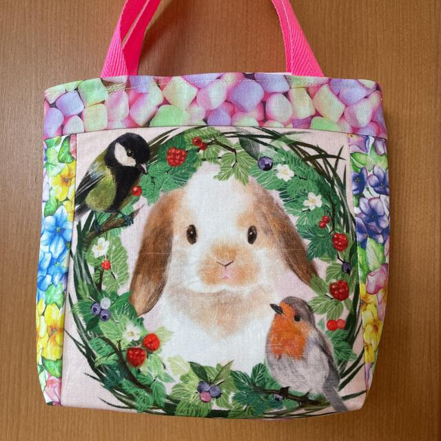 ハンドメイド 犬 犬パネル ミニバッグ バッグ ランチバッグ kajuen.net