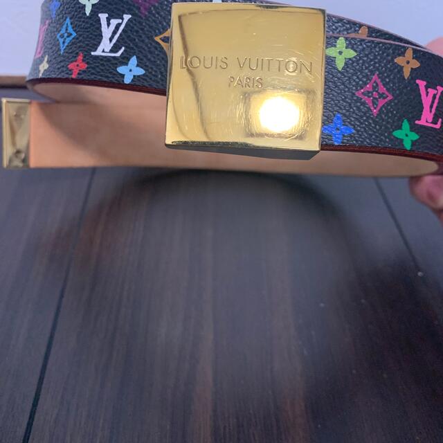 LOUIS VUITTON(ルイヴィトン)のルイヴィトン モノグラム 黒 マルチカラー ベルト 70cm レディースのファッション小物(ベルト)の商品写真