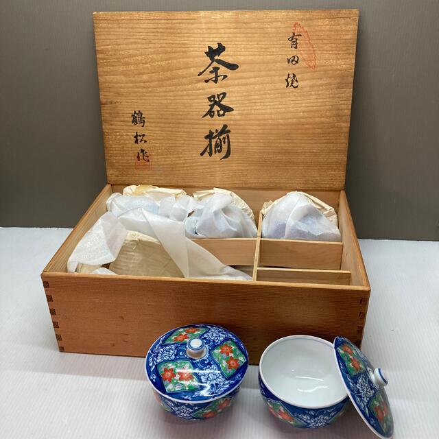 有田焼　茶器5客　鶴松作　和食器 茶器