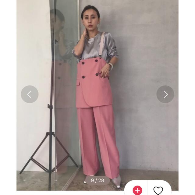 Ameri VINTAGE(アメリヴィンテージ)のMARLENE SET UP PANTS Mサイズ Ameri vintage レディースのパンツ(カジュアルパンツ)の商品写真