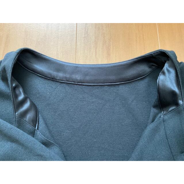UNIQLO(ユニクロ)の黒　7分袖ジャケット レディースのジャケット/アウター(ノーカラージャケット)の商品写真