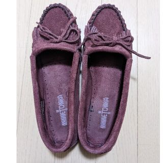 ミネトンカ(Minnetonka)のミネトンカ　8　25cm エンジ　モカシン(スリッポン/モカシン)