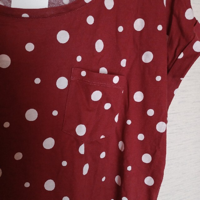 GU(ジーユー)のGUドットプリントTシャツ レディースのトップス(Tシャツ(半袖/袖なし))の商品写真
