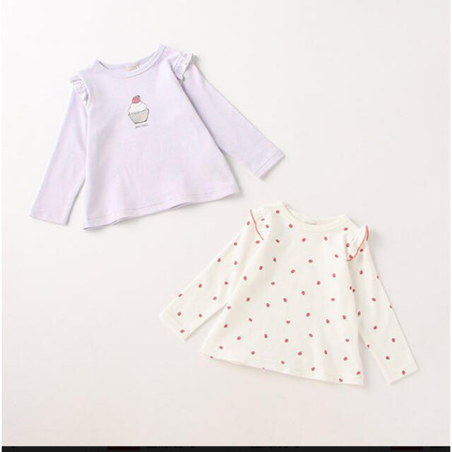 petit main(プティマイン)のプティマイン　プティプラ　110 ロンT キッズ/ベビー/マタニティのキッズ服女の子用(90cm~)(Tシャツ/カットソー)の商品写真