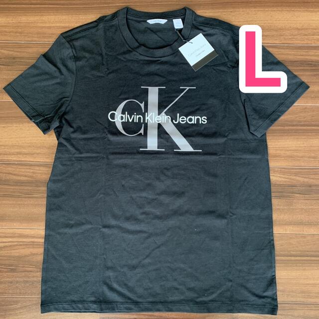 Calvin Klein(カルバンクライン)の【新品】カルバンクライン Calvin Klein Tシャツ 黒 メンズL メンズのトップス(Tシャツ/カットソー(半袖/袖なし))の商品写真