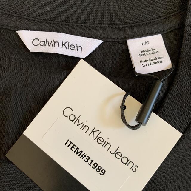 Calvin Klein(カルバンクライン)の【新品】カルバンクライン Calvin Klein Tシャツ 黒 メンズL メンズのトップス(Tシャツ/カットソー(半袖/袖なし))の商品写真