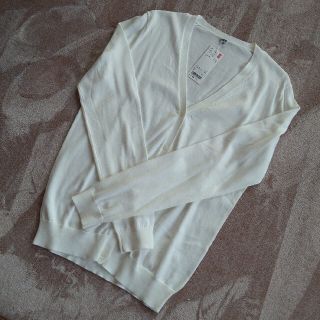 ユニクロ(UNIQLO)のユニクロ UNIQLO UVカット スーピマコットン Vネック カーディガン(カーディガン)