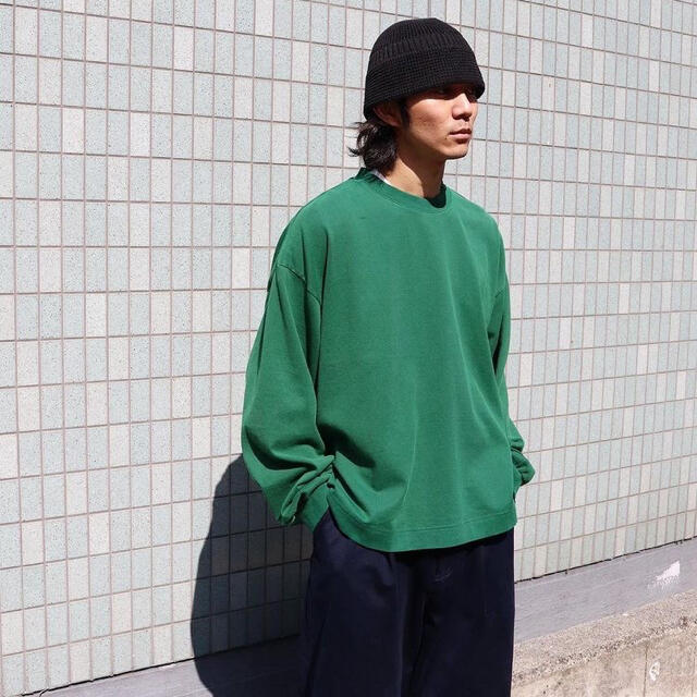 EVCON PIGMENT WIDE L/S T-SHIRT | フリマアプリ ラクマ