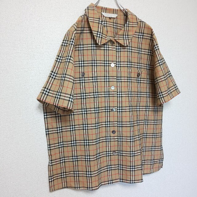 BURBERRY(バーバリー)の【極希少】Burberrys ヴィンテージ ノバチェックシャツ ビッグシルエット レディースのトップス(シャツ/ブラウス(半袖/袖なし))の商品写真