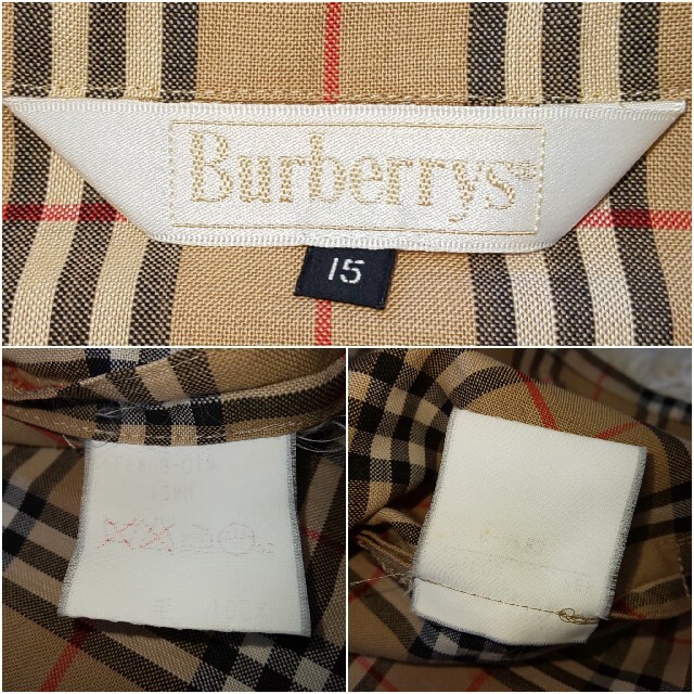 BURBERRY(バーバリー)の【極希少】Burberrys ヴィンテージ ノバチェックシャツ ビッグシルエット レディースのトップス(シャツ/ブラウス(半袖/袖なし))の商品写真