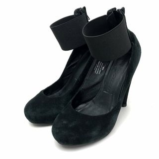 ジェフリーキャンベル(JEFFREY CAMPBELL)のジェフリーキャンベル アンクルストラップ スエード ヒール ブラック パンプス(ハイヒール/パンプス)