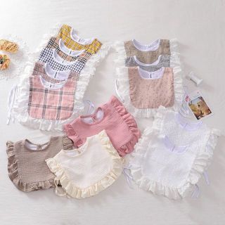 『セール』ラブリー 子供 レースBib(スタイ) ベスト エプロン(ベビースタイ/よだれかけ)