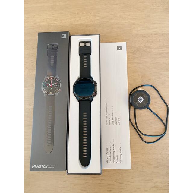 Xiaomi Mi Watch ブラック メンズの時計(腕時計(デジタル))の商品写真