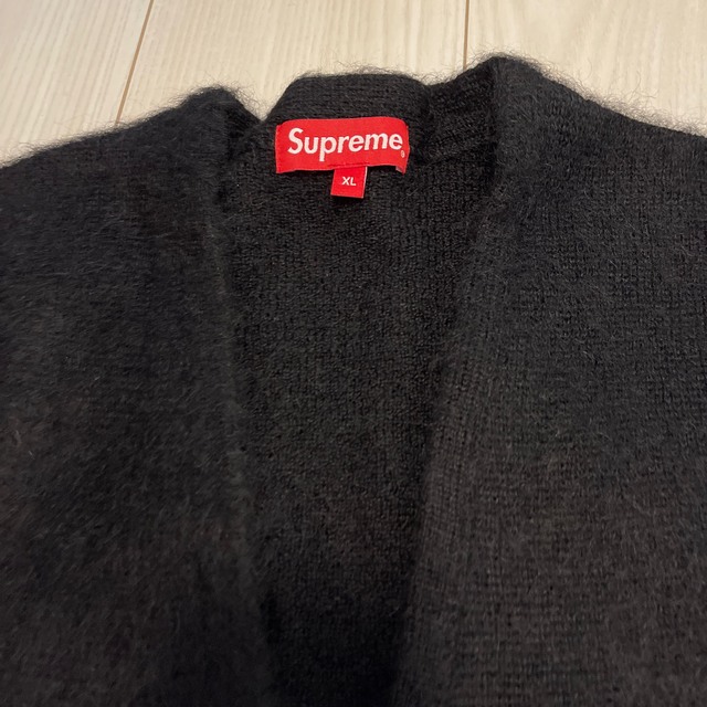 新品　Supreme Brushed Mohair Cardigan 黒XL