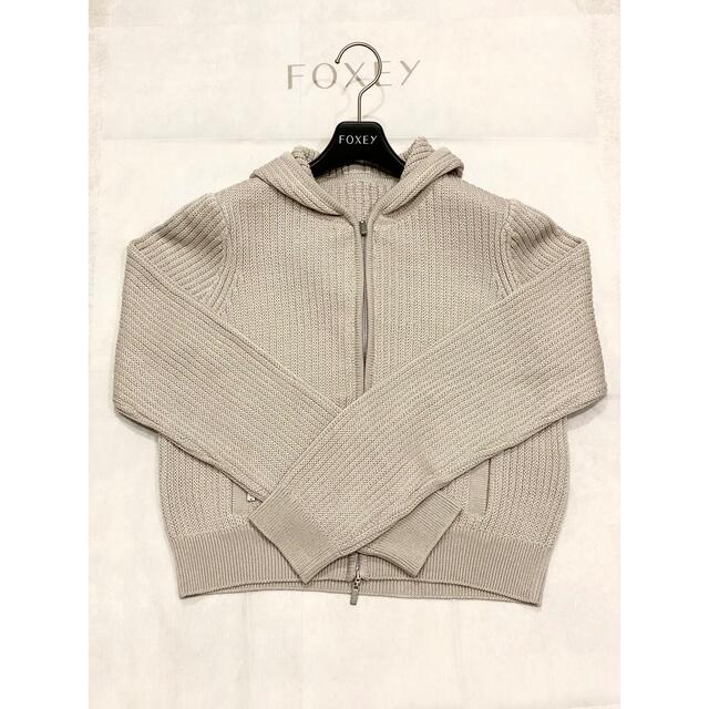 FOXEY - フォクシー Hoodie Fan パーカー ニットパーカーの通販 by