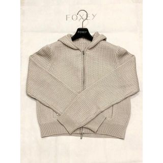 フォクシー(FOXEY)のフォクシー Hoodie Fan パーカー ニットパーカー(パーカー)